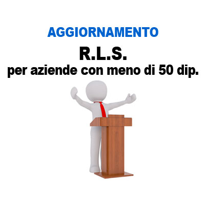 Corso Aggiornamento RLS (massimo 50 dipendenti)